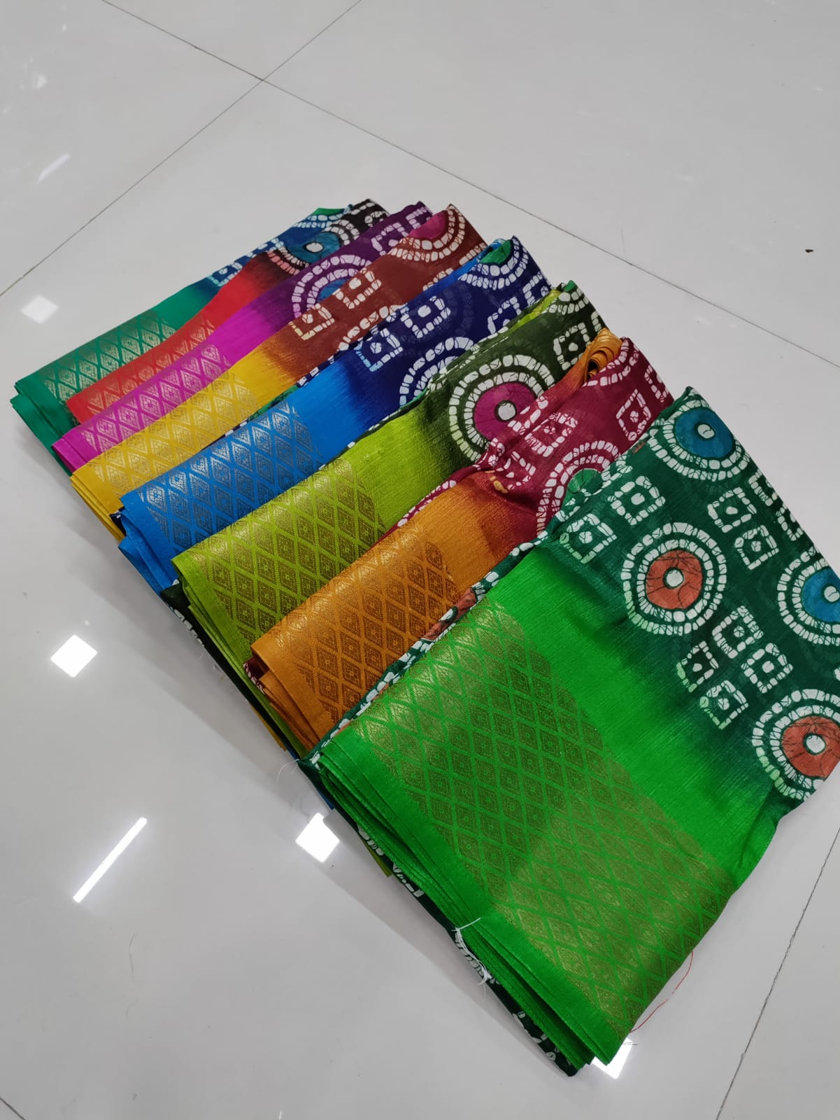 KGM Battik Bandhani Printed Non Catalog Sarees Catalog